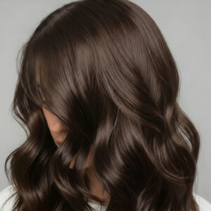 Russian Invisible Clip-In, 4 Medium Brown