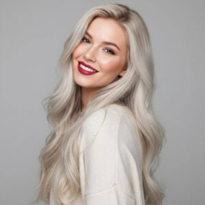 Russian Premium Weft Extensions #613 Bleach Blonde