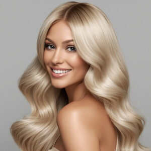 Russian Premium Weft Extensions #1001 Platinum Blonde